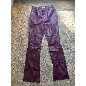 Pistola Pleather Maroon Pants size‎ 27
